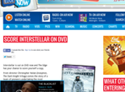 Win a copy of Interstellar on DVD