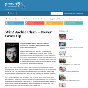 Win a copy of Jackie Chan – Never Grow Up
