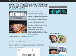 Win a copy of Outdoors: Simple delicious food for barbecues, spits and open fires by Jeremy Schmid