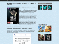 Win a copy of Peaky Blinders - Season 3 on DVD