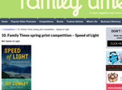 Win a copy of Speed of Light