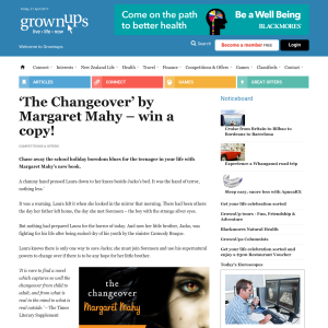 Win a copy of The Changeover by Margaret Mahy