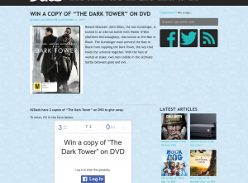 Win a copy of “The Dark Tower” on DVD