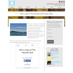 Win a copy of The Hauraki Gulf by Jane King