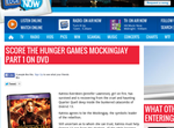 Win a copy of The Hunger Games: Mockingjay Part 1 on DVD