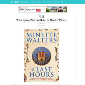 Win a copy of The Last Hours by Minette Walters