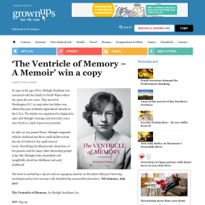 Win a copy of The Ventricle of Memory - A Memoir