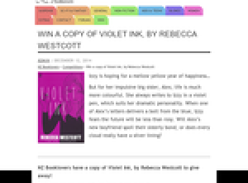 Win a copy of Violet Ink, by Rebecca Westcott