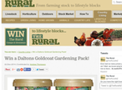 Win a Daltons Goldcoat Gardening Pack!