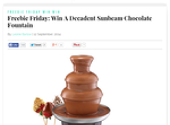 Win A Decadent Sunbeam Chocolate Fountain