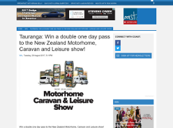 Win a double one day pass to the New Zealand Motorhome, Caravan and Leisure show