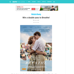 Win a double pass to Breathe