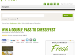 Win a Double Pass to Cheesefest