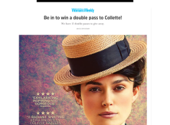 Win a double pass to Collette!