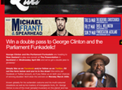 Win a double pass to George Clinton and the Parliament Funkadelic!