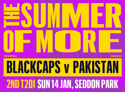 Win a double pass to giveaway to the Blackcaps v Pakistan