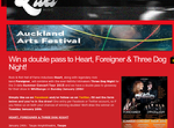 Win a double pass to Heart, Foreigner & Three Dog Night!