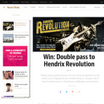 Win a Double pass to Hendrix Revolution