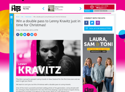 Win a double pass to Lenny Kravitz just in time for Christmas