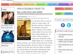 Win a double pass to Million Dollar Arm 