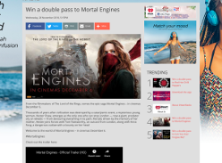 Win a double pass to Mortal Engines