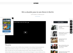 Win a double pass to see Alone in Berlin