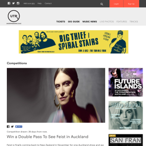 Win a Double Pass To See Feist in Auckland