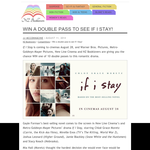 Win a double pass to see If I Stay