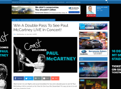 Win A Double Pass To See Paul McCartney LIVE In Concert