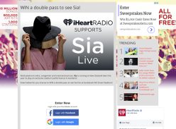 Win a double pass to see Sia