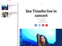 Win a Double Pass to Tinashe's Live Concert