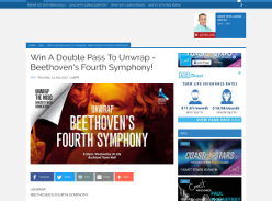 Win A Double Pass To Unwrap Beethoven's Fourth Symphony