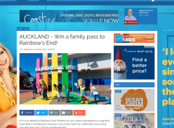Win a family pass to Rainbow's End