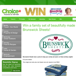 Win a family set of beautifully made Brunswick Sheets