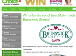Win a family set of beautifully made Brunswick Sheets