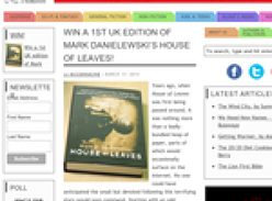 Win a first UK edition copy of Mark Danielewski?s House of Leaves