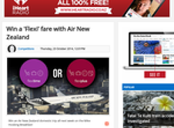 Win a 'Flexi' fare with Air New Zealand