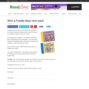 Win a Freddy Bear twin pack