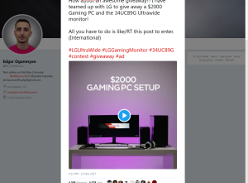 Win a Gaming PC and an LG 34