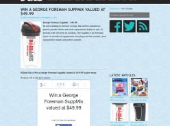 Win a George Foreman SuppMix