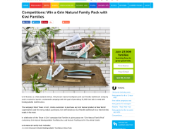Win a Grin Natural Family Pack with Kiwi Families