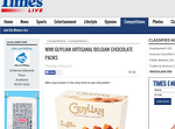 Win a  Guylian Artisanal Belgian Chocolate Pack