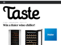 Win a Haier wine chiller!