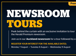 Win a Herald Newsroom Tour Double Pass