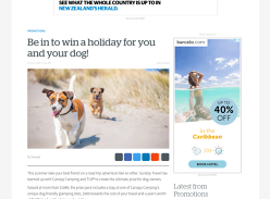 Win a Holiday for you and your dog