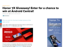 Win a Huawei Honor 7X