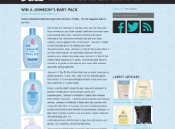 Win a Johnson’s baby pack