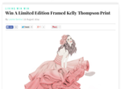 Win A Limited Edition Framed Kelly Thompson Print