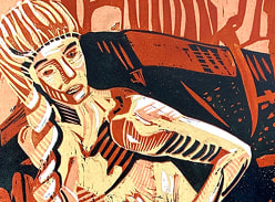 Win a limited-edition Strong Female Lead woodcut print by Katie Blundell