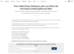 Win a Maori Picture Dictionary and a set of Kuwi the Kiwi books in both English and Maori